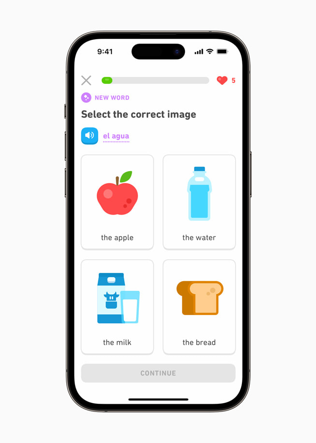 iPhone 14 Pro’da Duolingo g?steriliyor.