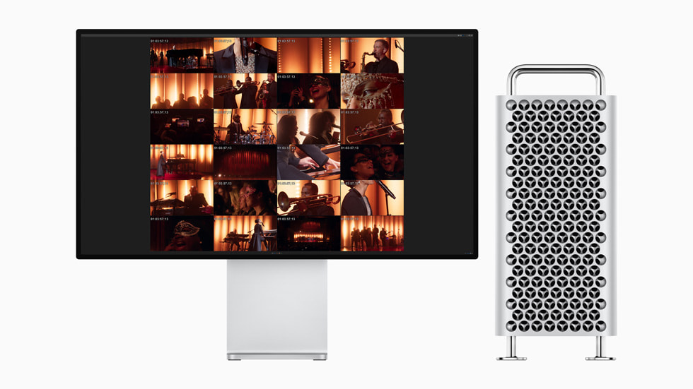 Mac Studio’da ProRes format?nda video kodlama i?leminin ger?ekle?tirildi?i M2 Ultra ?ipli Mac Pro g?steriliyor.