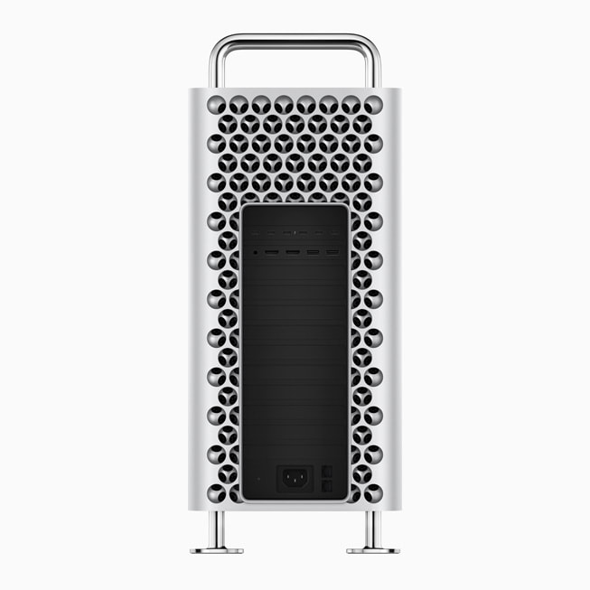 Mac Pro’nun arkas?nda yer alan ba?lant? noktalar? g?steriliyor.