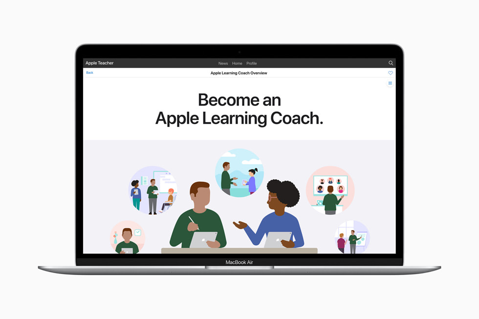 ???? ???? ???? ??? ???? ??? ????? ?????? Apple Learning Coach ??? MacBook?Air.