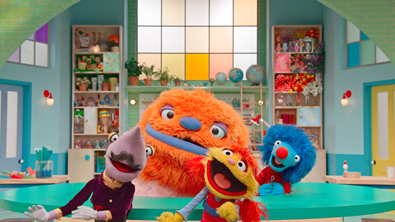 Les personnages de la série ??Helpsters?? sur Apple?TV+.