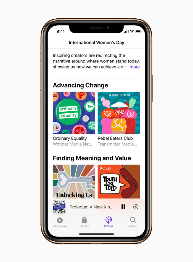 Apple Podcast’ler uygulamas?ndaki kad?n podcast yap?mc?lar?n? ve kad?nlar? konu alan program ve haberleri kapsayan koleksiyon.