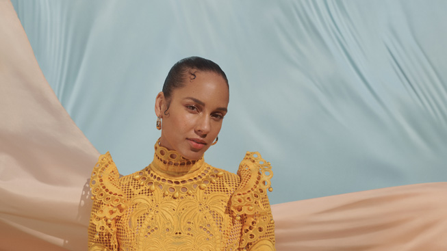 Sanat?? Alicia Keys’in portresi.