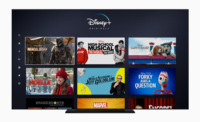Apple TV uygulamas?nda Disney+. 