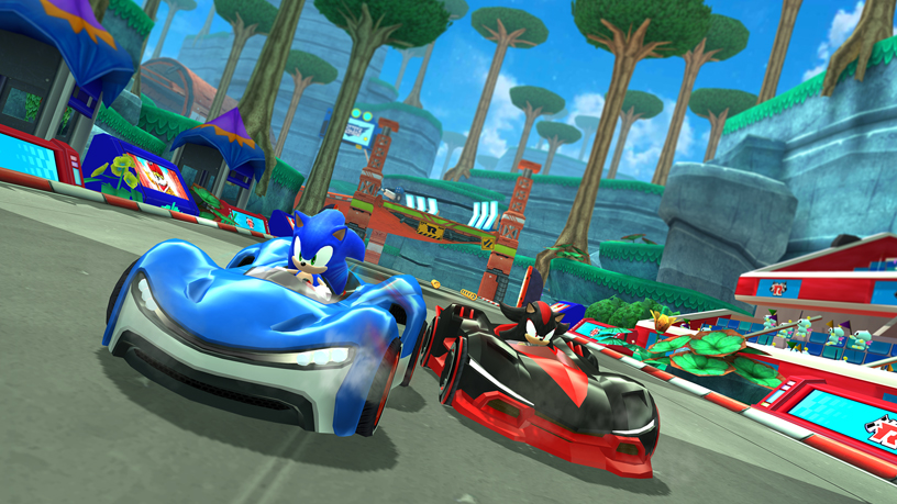SEGA’n?n Apple Arcade’deki Sonic Team Racing oyunundan bir g?rüntü.