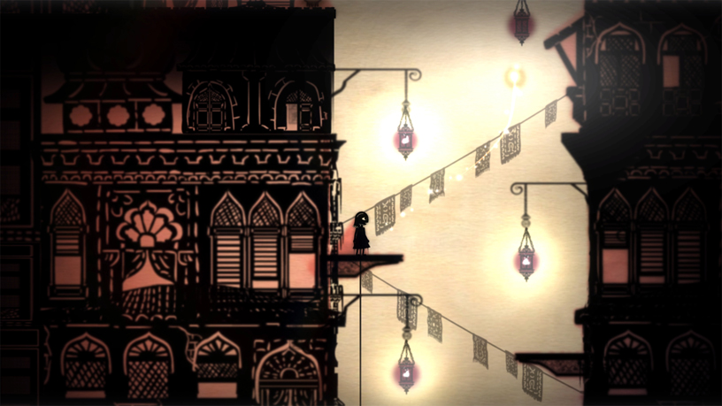 Apple Arcade’de Blowfish’ten “Projection: First Light”?n ekran g?rüntüsü.
