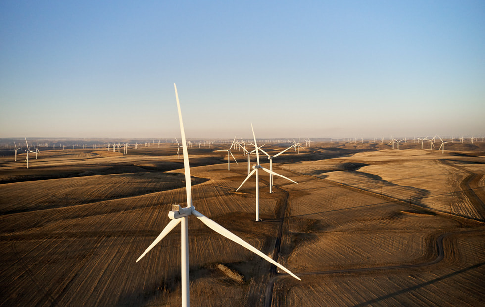 Windpark Montague Wind Power Project im ?stlichen Oregon.
