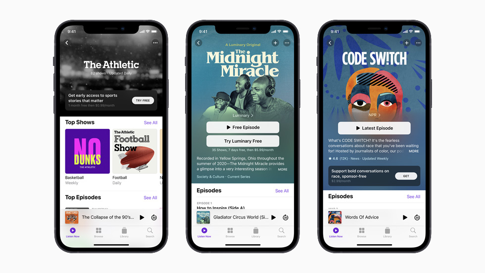 ????? ????????? The Athletic ?The Midnight Miracle ?Code Switch? ?? ???? ????? ??? ???? iPhone?12 ?????.