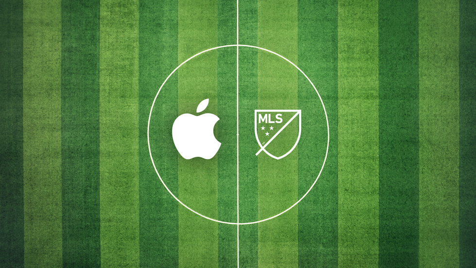 Apple ile Major League Soccer aras?ndaki i? ortakl???n? duyuran bir grafik.