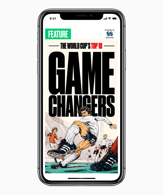 iPhone X’daki Apple News Uygulamas?’nda Dünya Kupas?’nda ma??n gidi?at?n? de?i?tiren oyuncular