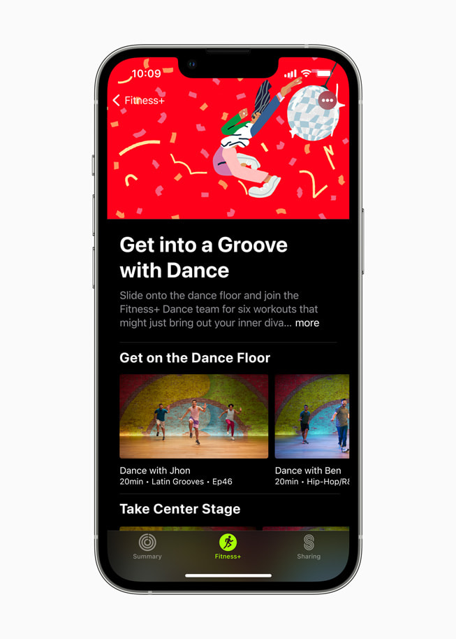???? iPhone ???? ?????? ?????? "Get into a Groove with Dance" ?? +Fitness.