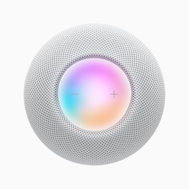HomePod mini’deki Touch Surface’in yukar?dan g?rünümü.