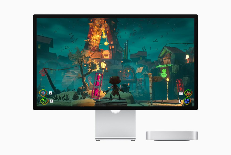 Mac mini’de Psychonauts 2 oyunu.
