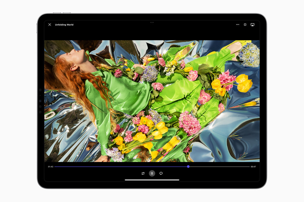 iPad Pro’daki iPadOS 16’da Frame.io ile Referans Modu kullan?l?yor.