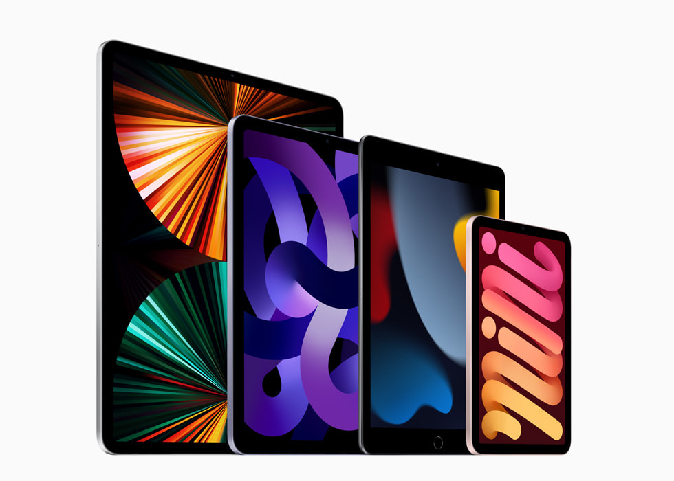 iPad Pro, iPad (9. nesil), iPad Air ve iPad mini g?steriliyor.