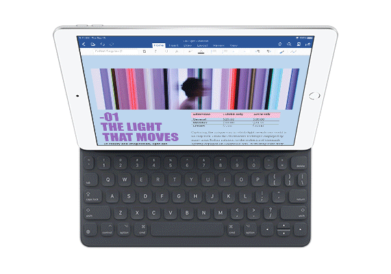 Yeni iPad’de Slide Over ve Split View ?zelliklerini g?steren bir gif.