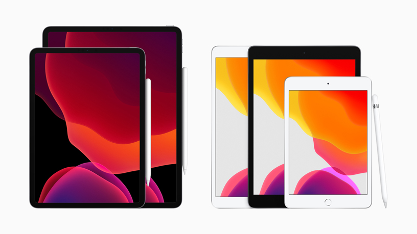 iPad ailesi ve Apple Pencil.