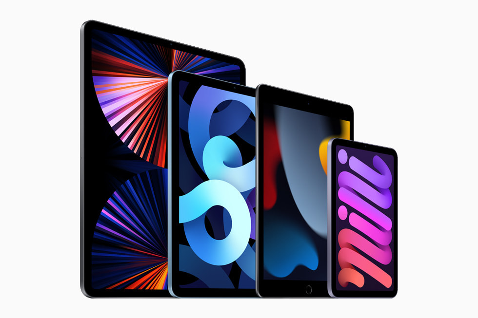iPad Pro, iPad, iPad Air ve iPad mini’den olu?an iPad ürün serisi.