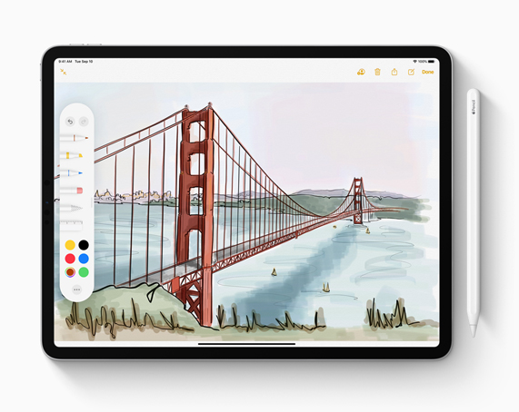 Apple Pencil ile iPad.