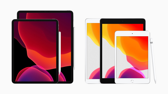 iPad ailesi ve Apple Pencil.