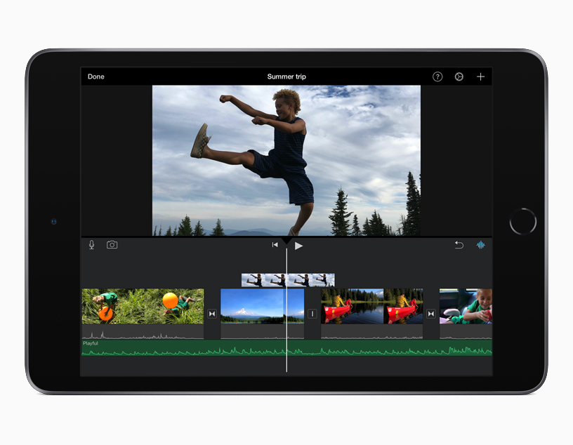 ????? iMovie ????? iOS ??? iPad mini.