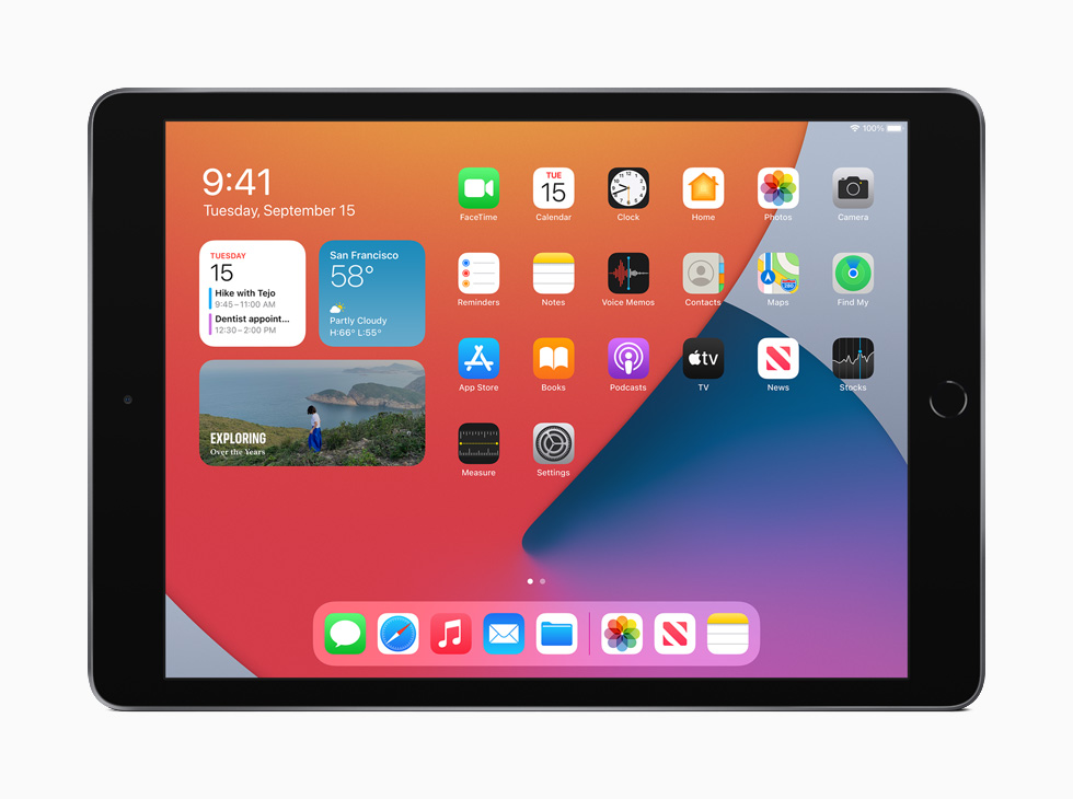 iPad’de yeniden tasarlanm?? Ana Ekran.