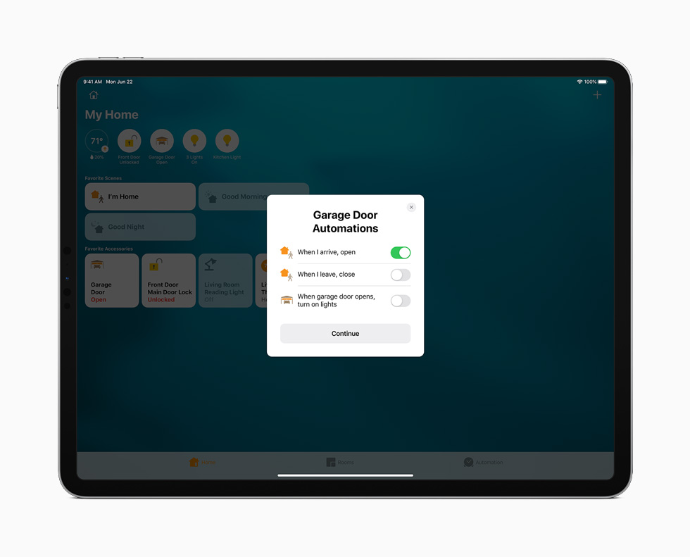 iPad Pro’da Ev uygulamas? g?steriliyor.