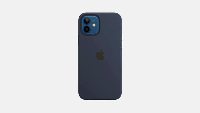 MagSafe ?arj Ayg?t?n?n, iPhone 12’nin arkas?nda nas?l kolayca tak?ld???n? g?steren bir gif.