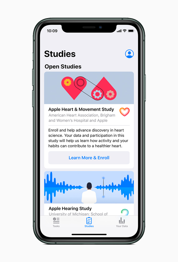 iPhone’da sa?l?kl? ?al??ma kayd? se?eneklerini g?steren yeni Research uygulamas?.