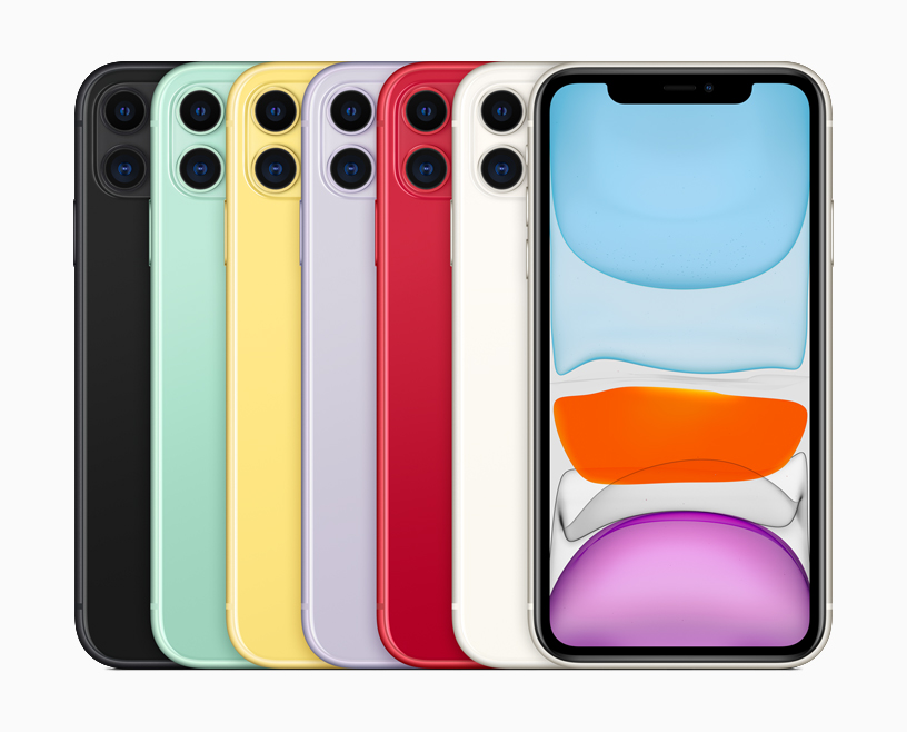 Alt? renk se?ene?iyle iPhone 11