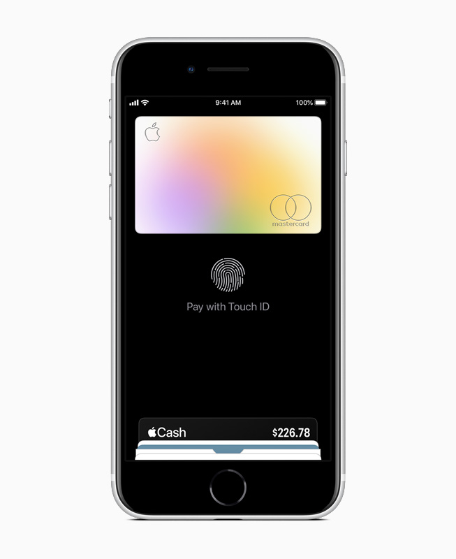iPhone SE’de Apple Card.