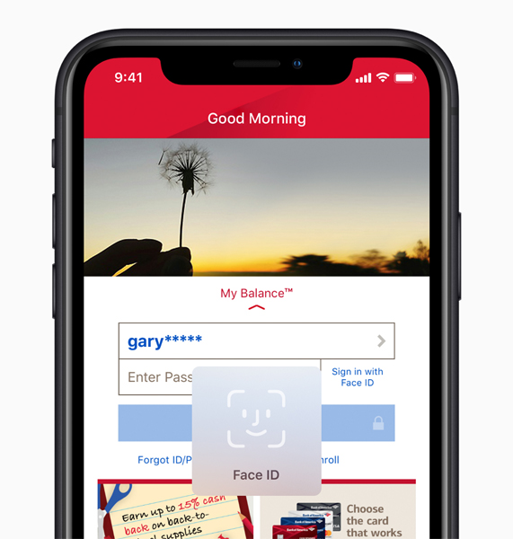 Face ID ekran?n? g?steren iPhone XR. 