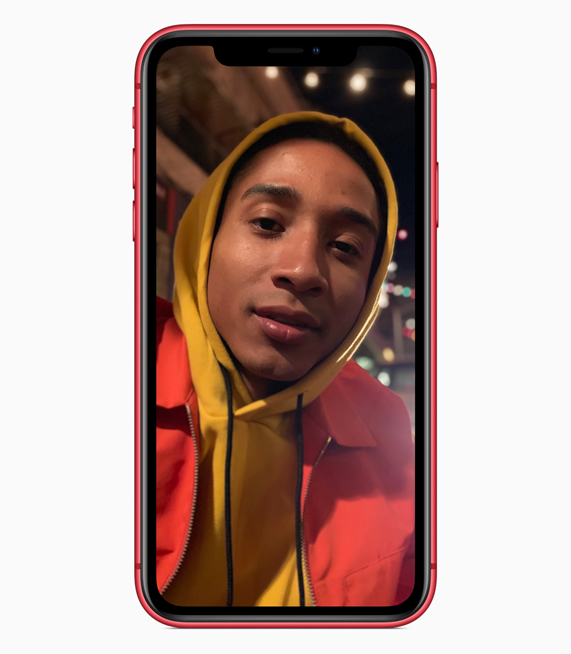 Portre g?rüntüsünü g?steren iPhone XR.