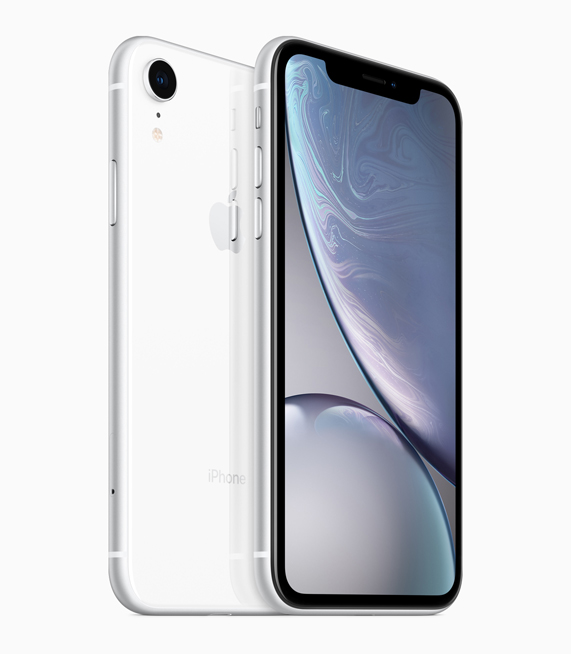 Beyaz iPhone XR.