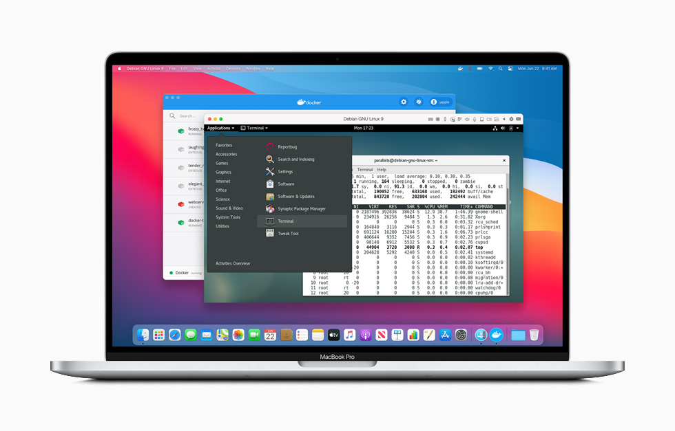 ???? Linux ???????? ?????? ??? MacBook Pro.