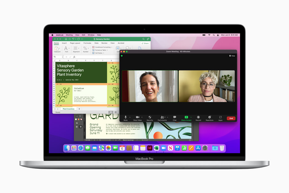 13 in? MacBook Pro’da macOS Monterey g?steriliyor.