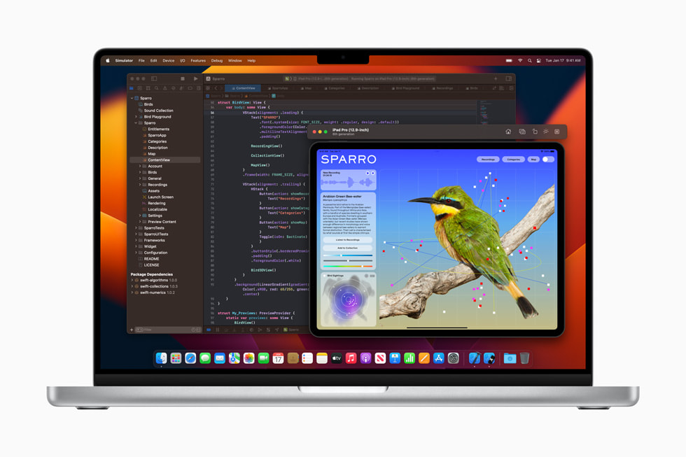 M2 Pro ?ipli MacBook Pro’da Xcode.