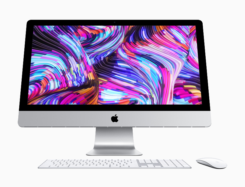 Magic Keyboard ve Magic Mouse’lu yeni iMac.