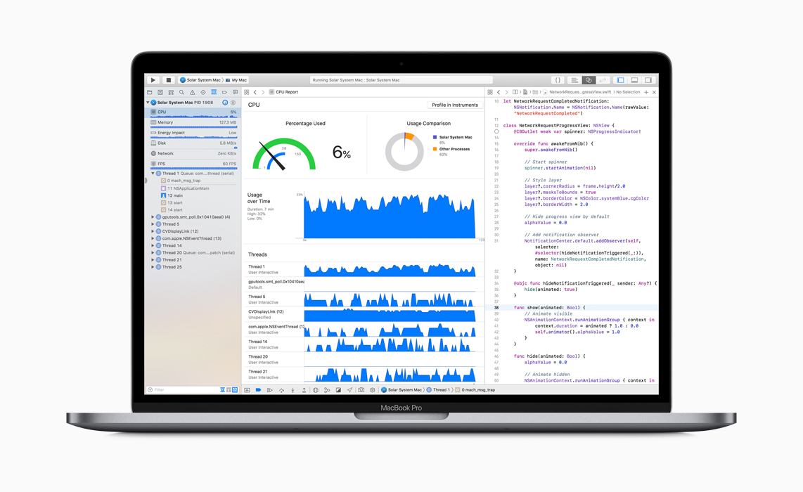 MacBook Pro’da kod yazma ekran?.