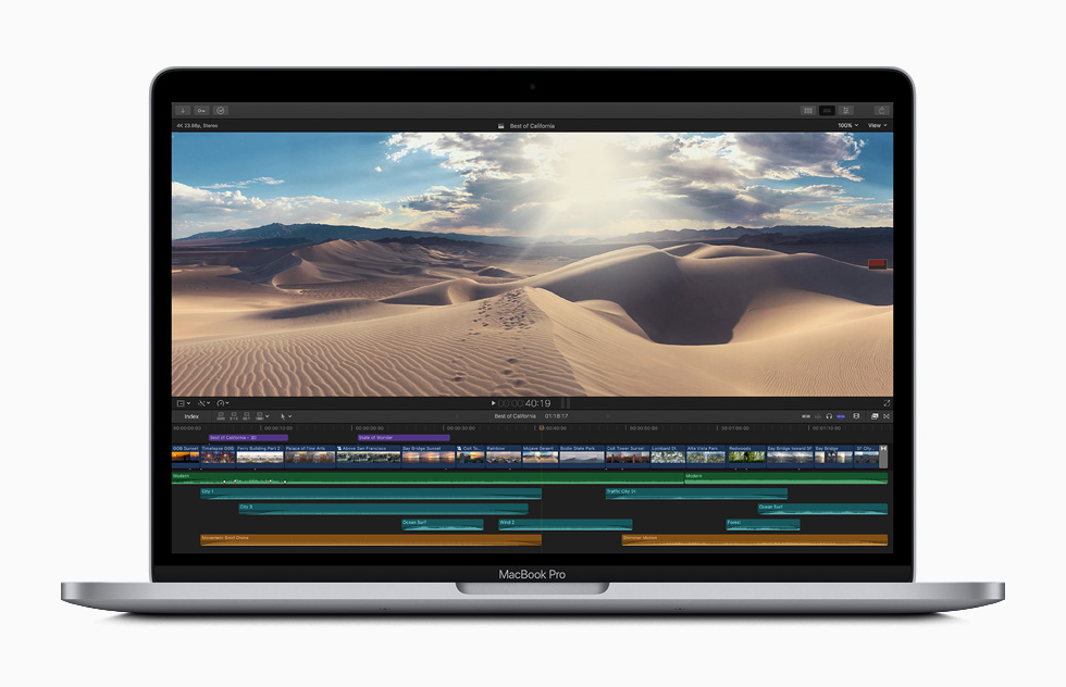 ???? ????? ??????? ?? ????? Final Cut Pro X ?????? ??? MacBook Pro.