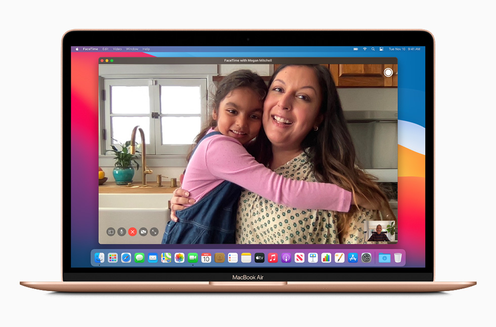 Yeni MacBook Air’de FaceTime.