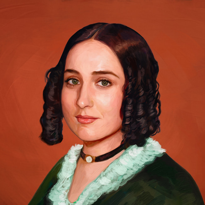 Apple?Music?Classical i?in ?zel olarak yapt?r?lm?? Fanny Mendelssohn portresi.