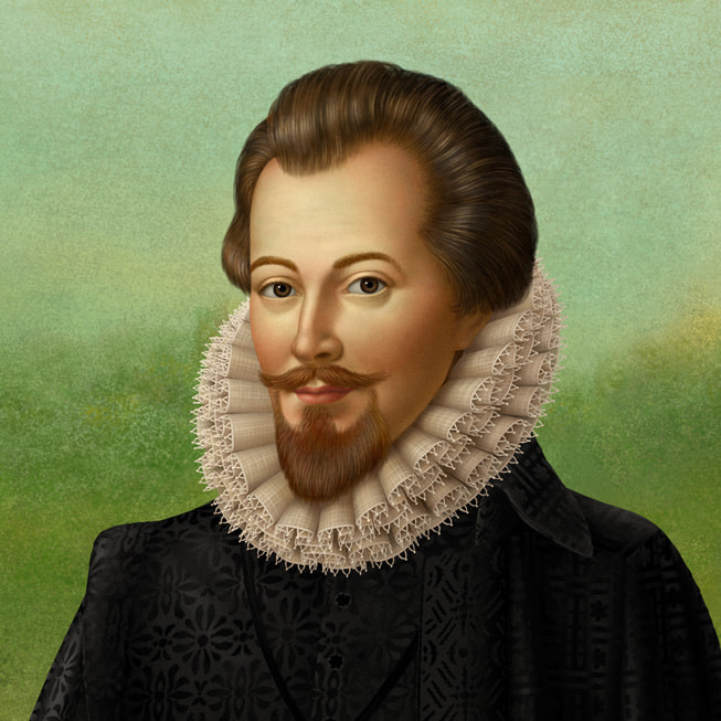 Apple?Music?Classical i?in ?zel olarak yapt?r?lm?? John Dowland portresi.