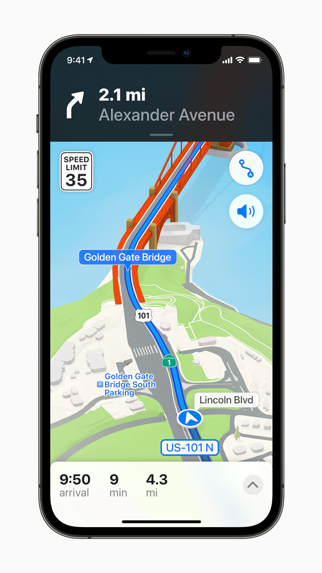 ????? ?????? ?? Apple Maps ??????? ???? ?????? ??? iPhone 12 Pro.