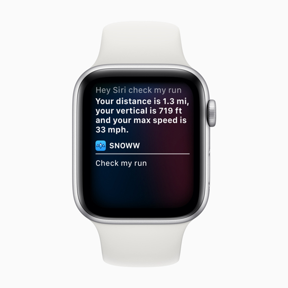 Apple Watch’ta Snoww kestirmesi.