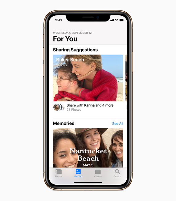 iOS 12’deki güncellenmi? Foto?raflar ekran?.