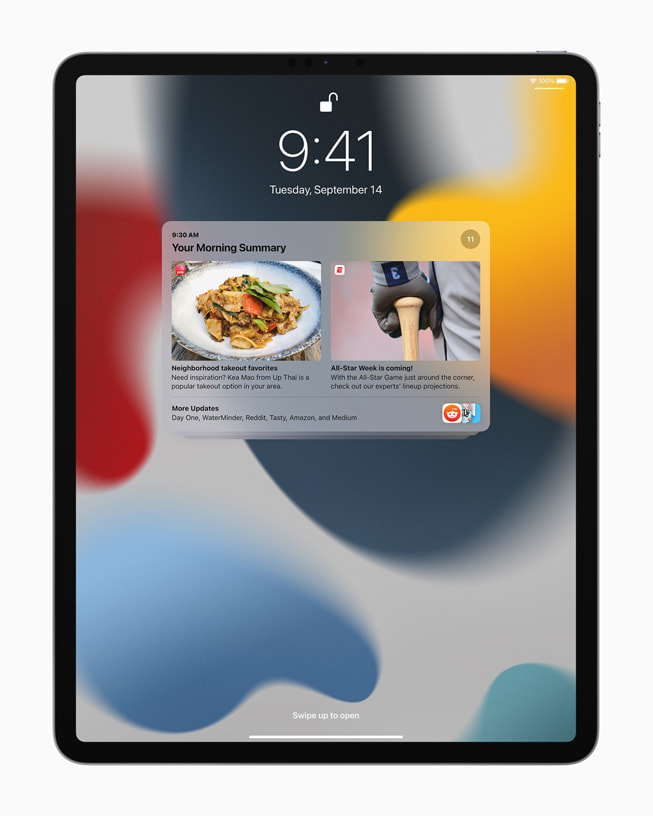 iPad Pro’da bildirim ?zeti g?steriliyor.