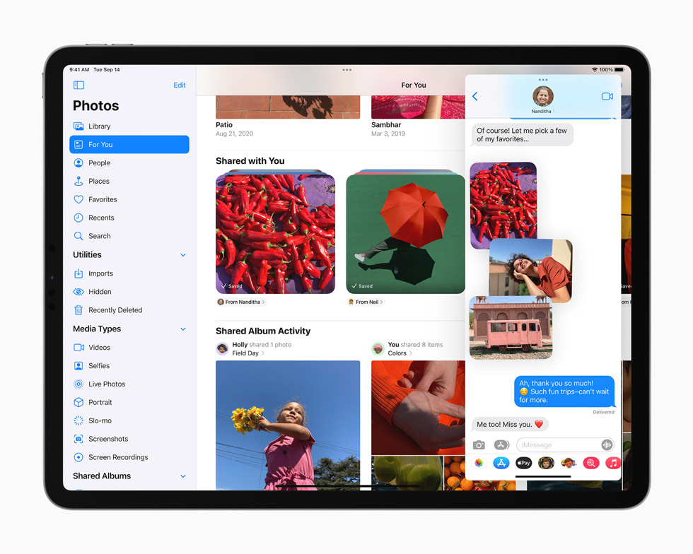 iPad Pro’da yeni Foto?raf uygulamas? deneyimi g?rüntüleniyor.