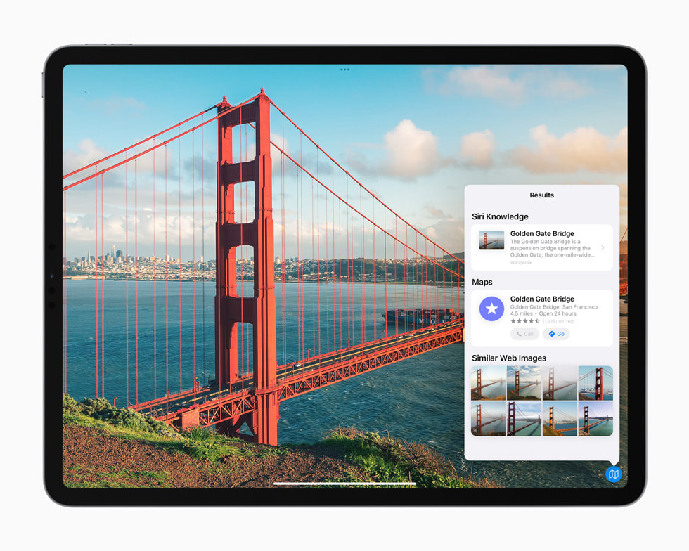 iPad Pro’da Spotlight’ta yeni g?rsel ara?t?rma deneyimi g?rüntüleniyor.