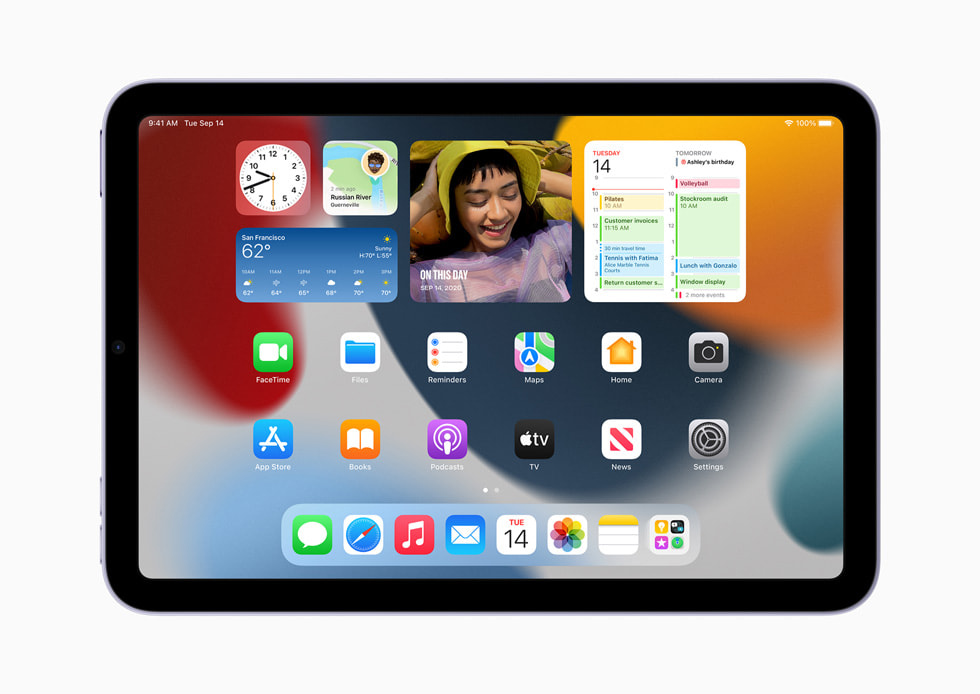 iPad mini’de yeni Ana Ekran tasar?m?.